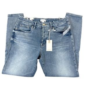 GOOD AMERICAN Skinny Sculpting Jeans 29" GOOD LEGS Button Fly 12 INDIGO317 NWTs